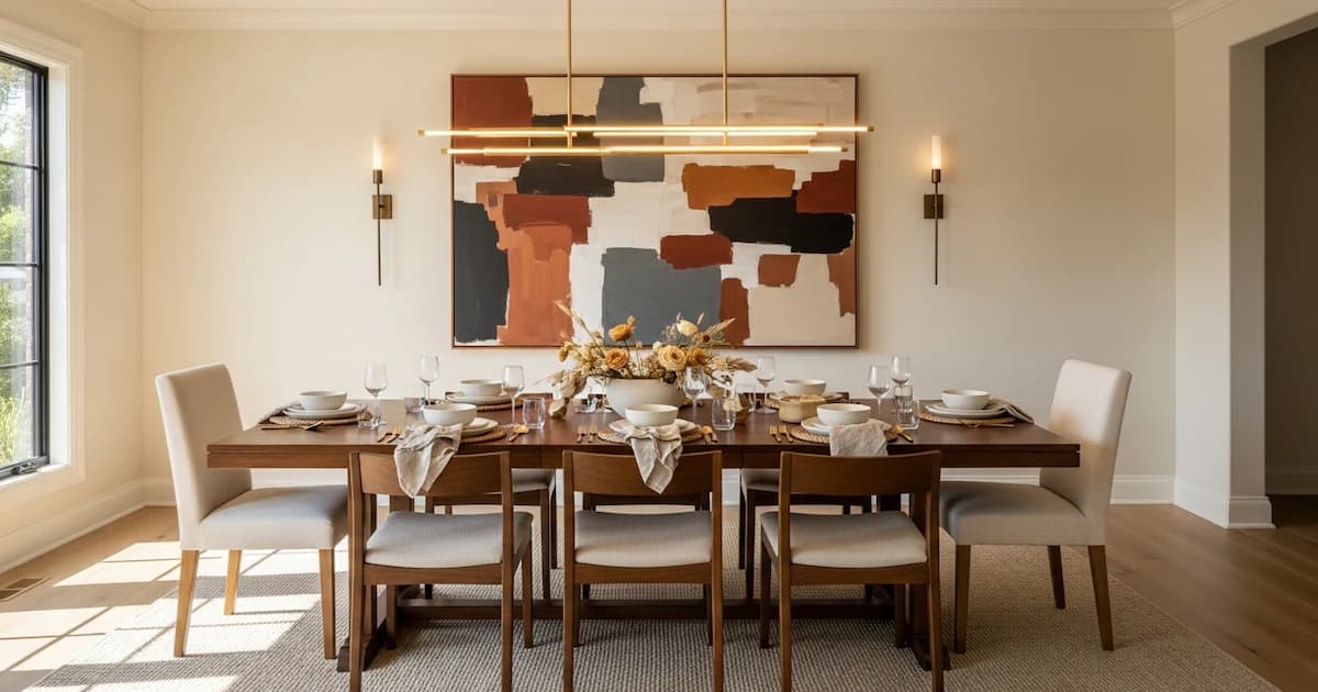 Esszimmer Wanddeko Ideen mit Charakter, ohne den Raum zu überladen