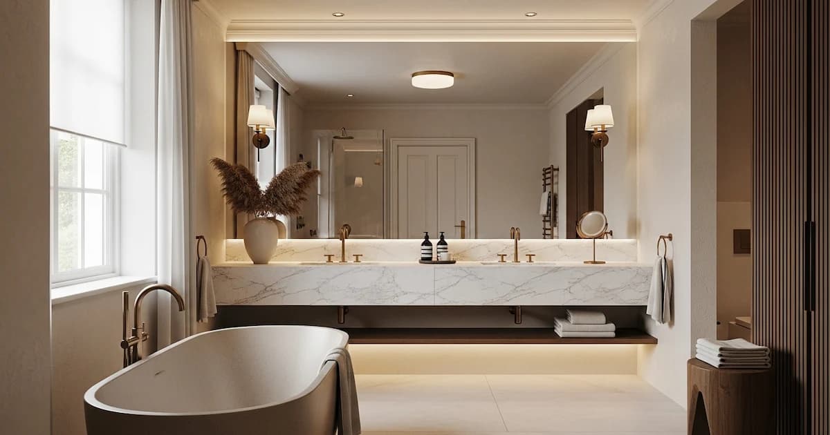 Ideen für Badezimmerbeleuchtung mit besserer Funktion und angenehmer Stimmung