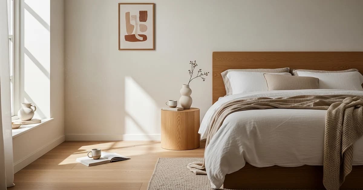 Skandinavisches Schlafzimmer gestalten für mehr Ruhe und Wärme