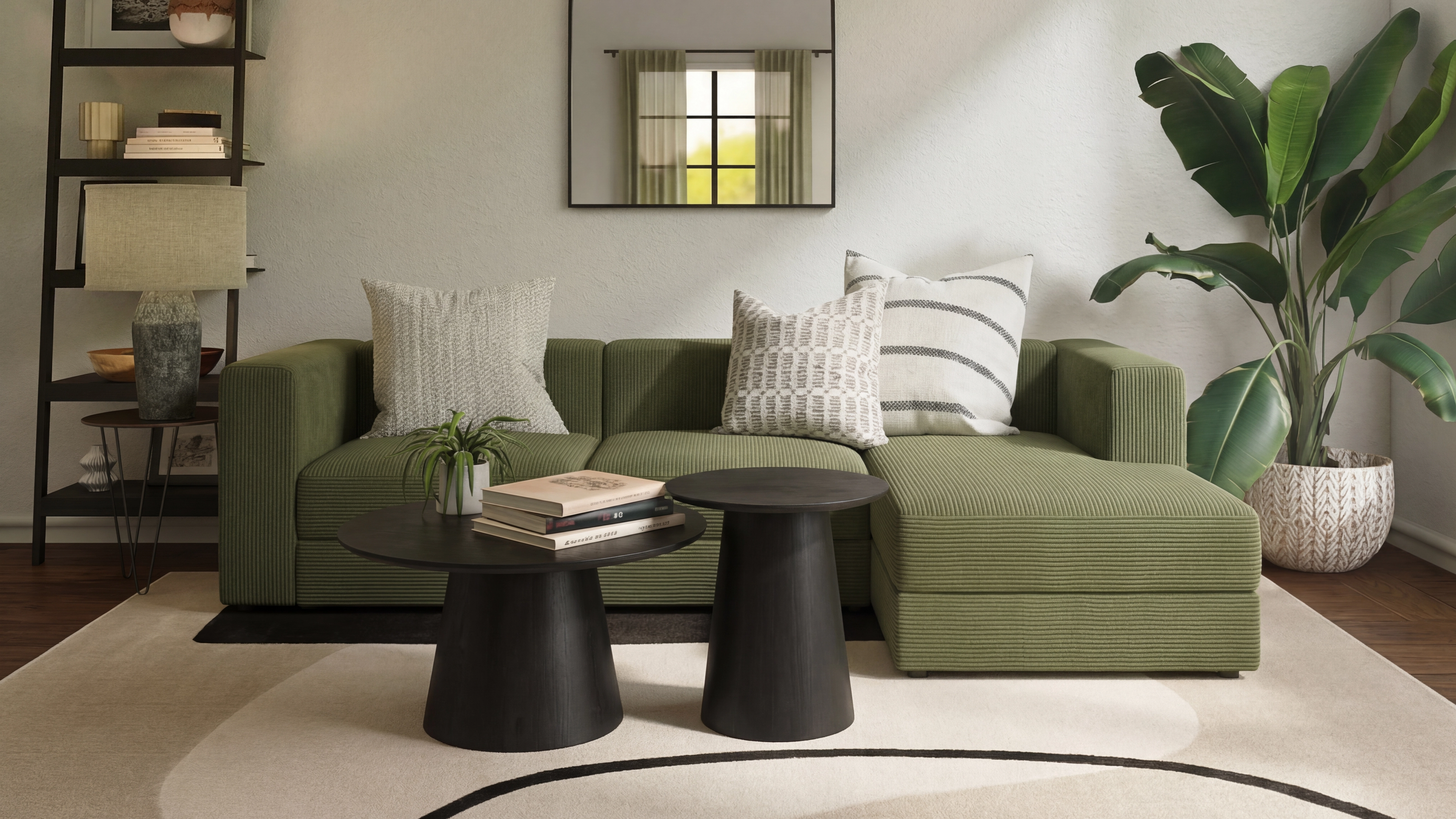 Wohnraum mit Teppichvisualisierung