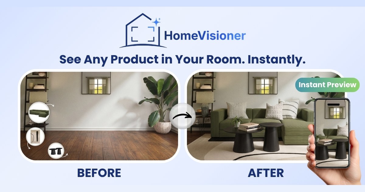 HomeVisioner – AI Room Visualization for Furniture & Rugs